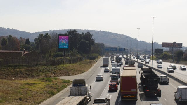 digital billboard on gilloolys freeway