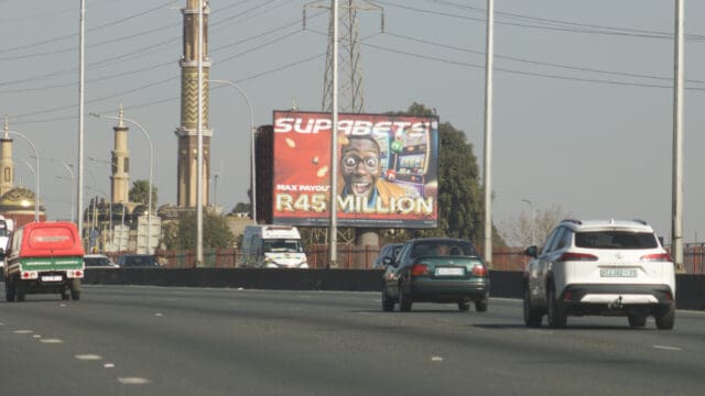 static billboard on the m1 johannesburg south freeway