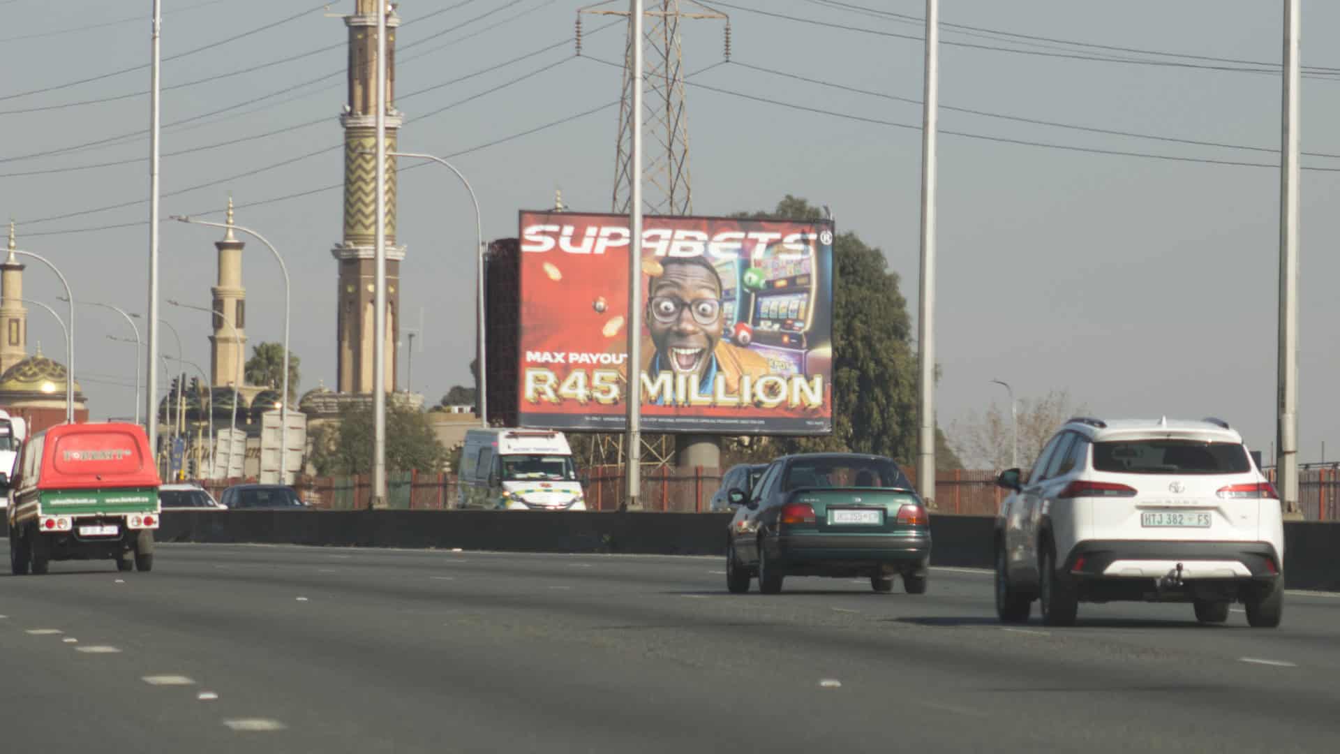 static billboard on the m1 johannesburg south freeway