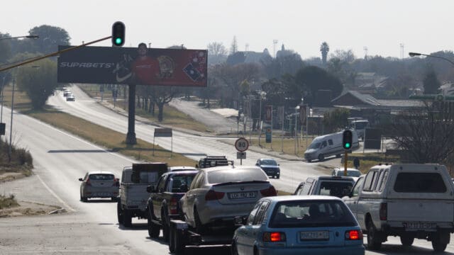 static billboard on rondebult road in boksburg
